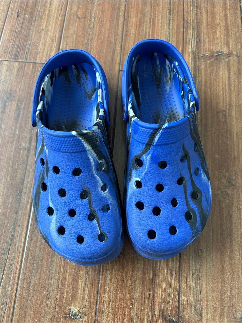 Blue Kids' Slip-On Clogs with Black Accent